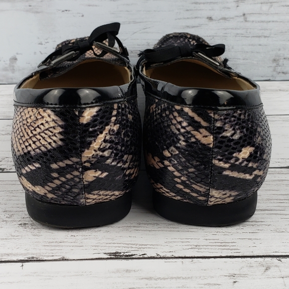 272git Ellen Tracy WANDA snakeskin embossed loafers - Picture 7 of 10